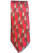 Hermes Red & green Silk All Over Print Men's Tie Red & Green