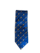 Hermes Blue & Multi Silk & Cotton Blend All Over Print Men's Tie Blue & Multi