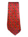 Hermes Red & Multi Silk & Cotton Blend All Over Print Men's Tie Red & Multi