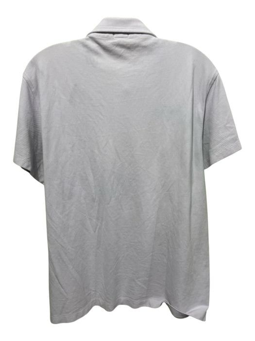 Sid Mashburn Size L Purple Cotton Solid Polo Men's Short Sleeve Purple / L