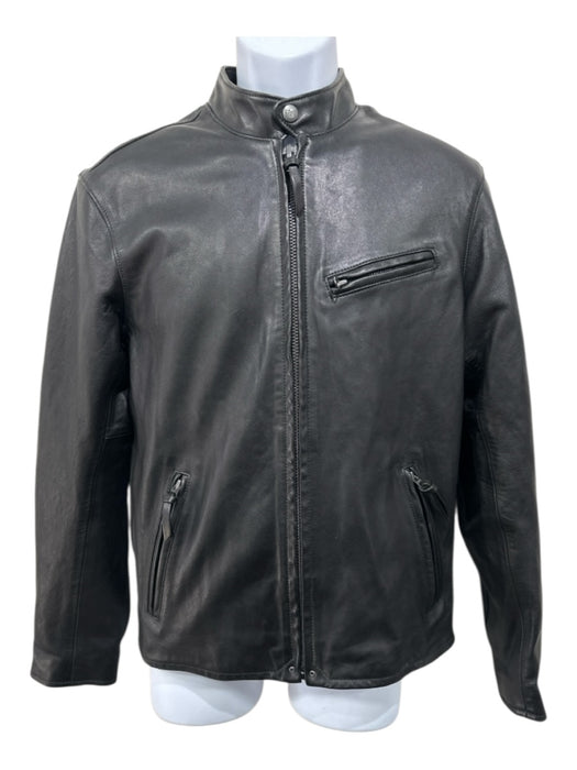Polo NWT Size S Black Leather Solid Men's Jacket Black / S