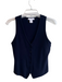 House of Harlow 1960 Size S Navy Rayon & Nylon V Neck Button Down Sleeveless Top Navy / S