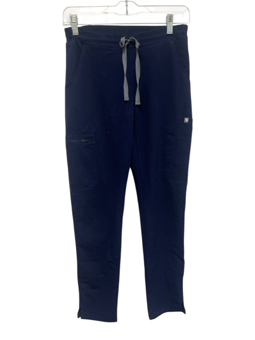 Figs Size XXS Navy Blue Polyester Blend Sleeveless Scrubs Jogger Pants Set Navy Blue / XXS