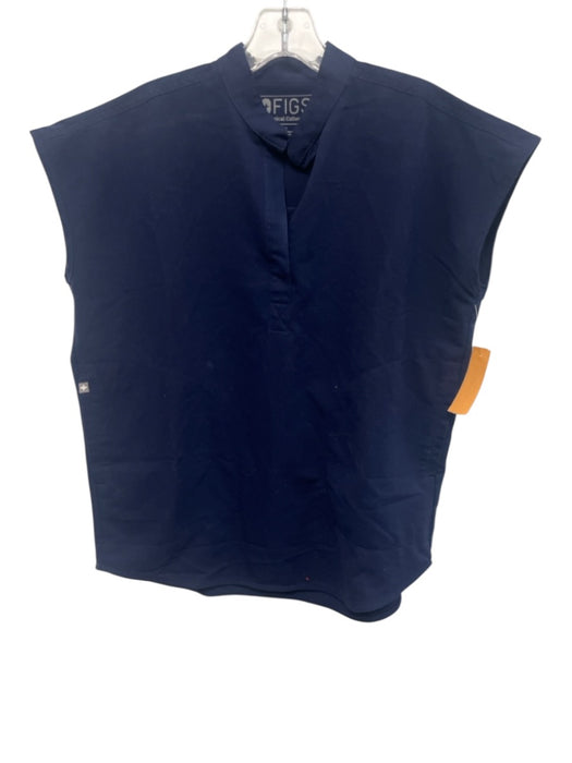 Figs Size XXS Navy Blue Polyester Blend Sleeveless Scrubs Jogger Pants Set Navy Blue / XXS