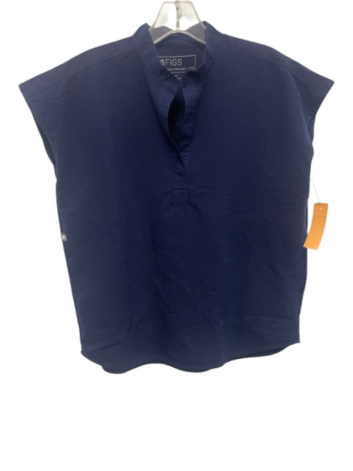 Figs Size XXS Navy Polyester Sleeveless Scrubs Top Navy / XXS