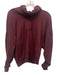 Stella McCartney Adidas Size XS Maroon Red Polyester Long Sleeve Perforated Top Maroon Red / XS