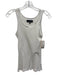 Robert Rodriguez Size 0/S White Rayon Sleeveless Ribbed Tank Top White / 0/S