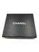 Chanel Gold Leather Quilted Tri fold Button clasp Box Inc. Wallets Gold