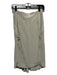 Byron Lars Size 4 Khaki Silk Elastic Waist Zip Detail Skirt Khaki / 4