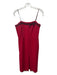 Prada Size 44 Red Wool Strapless Grosgrain Ribbon Detail Bow Below knee Dress Red / 44