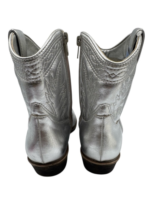 Coconuts by Matisse Shoe Size 8 Silver Faux Leather Stich Detail Cowboy Boots Silver / 8