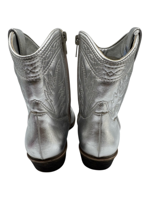 Coconuts by Matisse Shoe Size 8 Silver Faux Leather Stich Detail Cowboy Boots Silver / 8