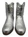 Coconuts by Matisse Shoe Size 8 Silver Faux Leather Stich Detail Cowboy Boots Silver / 8