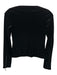 Giorgio Armani Size S / 36 Black Polyester Blend Velvet Asymmetric Zip Top Black / S / 36