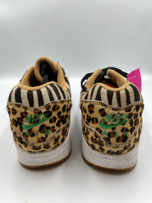 Nike Air Max Shoe Size 41 Beige, Black, Red Ponyhair Animal Print Sneakers