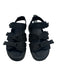 Versace Shoe Size 41.5 AS IS Black Rubber Solid Sandal Men's Shoes 41.5