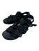 Versace Shoe Size 41.5 AS IS Black Rubber Solid Sandal Men's Shoes 41.5