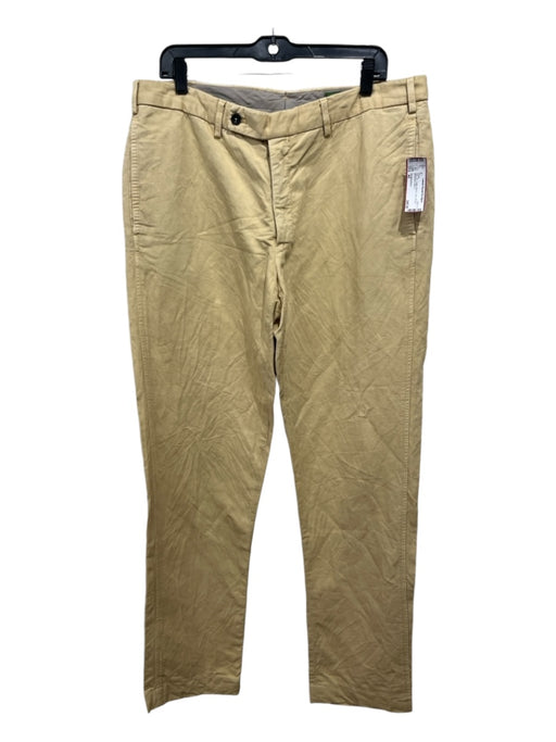 Sid Mashburn Size 40 Tan Cotton Blend Solid Khakis Men's Pants 40