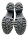 Miu Miu Shoe Size 36.5 Black Leather Midi Block Heel Round Toe Lace Up Booties Black / 36.5