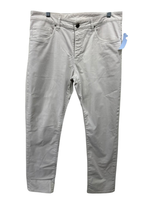 Peter Millar Size 33 Beige Cotton Solid Khakis Men's Pants Beige / 33
