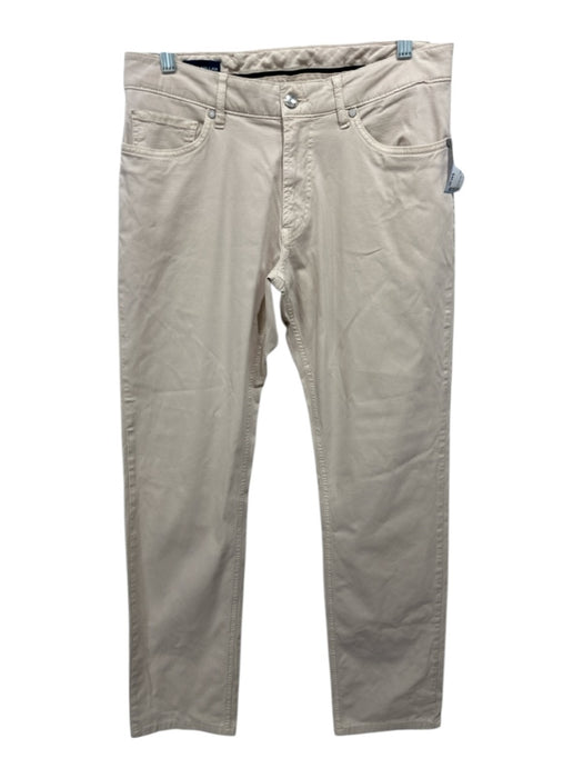 Peter Millar Size 33 Beige Cotton Solid Khakis Men's Pants Beige / 33