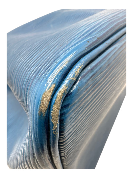 Louis Vuitton Blue Leather Epi Drawstring Bucket Vintage Bag Blue / S/M