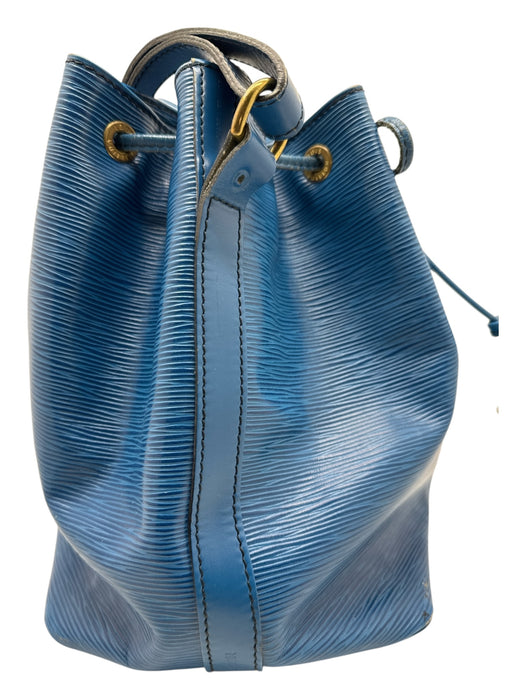 Louis Vuitton Blue Leather Epi Drawstring Bucket Vintage Bag Blue / S/M