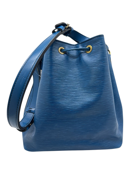 Louis Vuitton Blue Leather Epi Drawstring Bucket Vintage Bag Blue / S/M