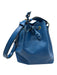Louis Vuitton Blue Leather Epi Drawstring Bucket Vintage Bag Blue / S/M
