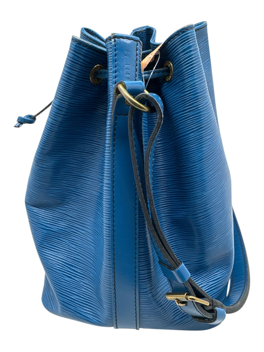 Louis Vuitton Blue Leather Epi Drawstring Bucket Vintage Bag Blue / S/M