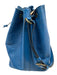Louis Vuitton Blue Leather Epi Drawstring Bucket Vintage Bag Blue / S/M