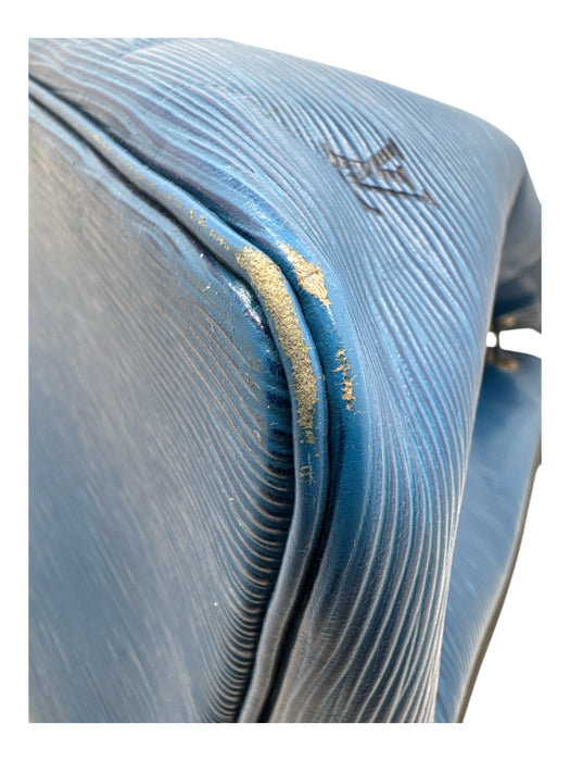 Louis Vuitton Blue Leather Epi Drawstring Bucket Vintage Bag Blue / S/M
