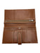Hermes Brown Leather Silver Hardware Vintage Wallets Brown