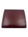 Cartier Burgundy Red Leather Gold hardware Logo Snap Closure Wallets Burgundy Red