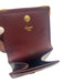 Cartier Burgundy Red Leather Gold hardware Logo Snap Closure Wallets Burgundy Red