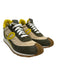Loewe Shoe Size 41 Cream, Green, Yellow Suede & Nylon Lace Up Box Inc. Sneakers Cream, Green, Yellow / 41