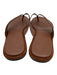 Nordstrom Shoe Size 11M Brown Leather Flip Flop Suede Sandals Brown / 11M
