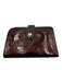 Louis Vuitton Dark Red Patent Leather Monogram Bi- Fold Coin Purse Wallets Dark Red
