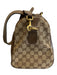 Gucci Beige & Brown Canvas & Leather Guccissima Zip Close Crossbody Strap Bag Beige & Brown / M/L