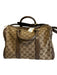 Gucci Beige & Brown Canvas & Leather Guccissima Zip Close Crossbody Strap Bag Beige & Brown / M/L