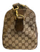 Gucci Beige & Brown Canvas & Leather Guccissima Zip Close Crossbody Strap Bag Beige & Brown / M/L