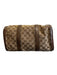 Gucci Beige & Brown Canvas & Leather Guccissima Zip Close Crossbody Strap Bag Beige & Brown / M/L