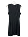 Theory Size 6 Black Wool Blend Side Pleat Sheath Knee length Dress Black / 6