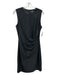 Theory Size 6 Black Wool Blend Side Pleat Sheath Knee length Dress Black / 6