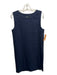 Theory Size 6 Navy Blue Linen Blend Side Pocket Above knee Shift Dress Navy Blue / 6