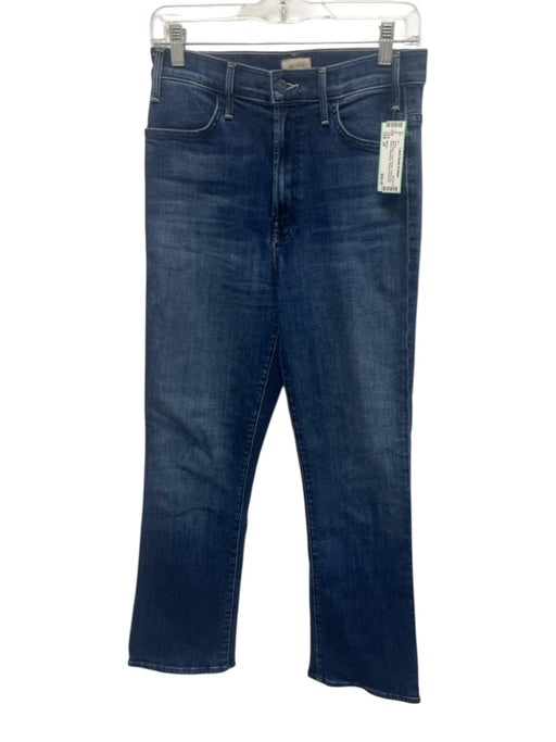 Mother Size 29 Med Wash Cotton Denim Faded Zip & Button Whiskering Jeans Med Wash / 29