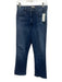 Mother Size 29 Med Wash Cotton Denim Faded Zip & Button Whiskering Jeans Med Wash / 29