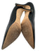 Manolo Blahnik Shoe Size 39 Black Leather Pointed Toe Mid Heel Pumps Black / 39
