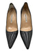 Manolo Blahnik Shoe Size 39 Black Leather Pointed Toe Mid Heel Pumps Black / 39