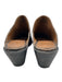 Frye Shoe Size 9.5 Black Leather Upper Almond Toe Block Heel Distressed Mules Black / 9.5